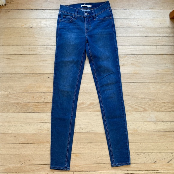 Levi’s 710 Super Skinny Jeans, Medium Wash, Size 25 - Picture 2 of 5